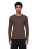 Long-sleeved T-shirt in brown