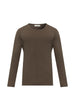 T-shirt a maniche lunghe in marrone