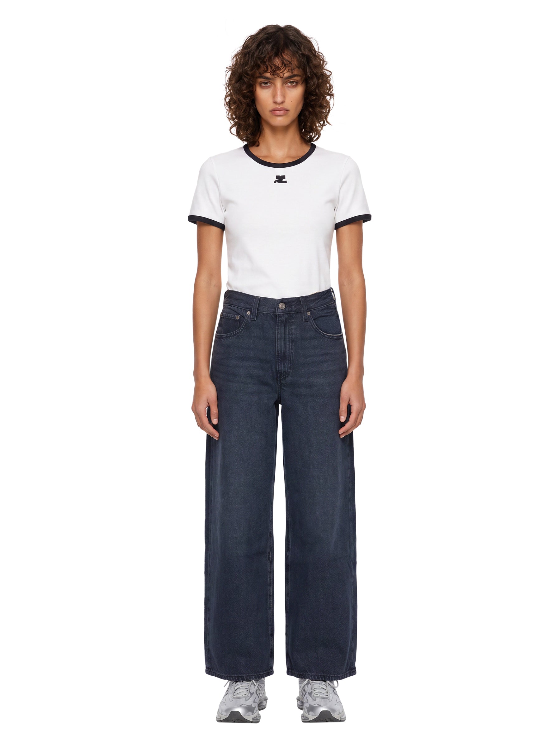 Jeans a gamba ampia Cinch in blu 