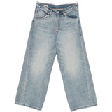 Jeans a gamba ampia in blu 
