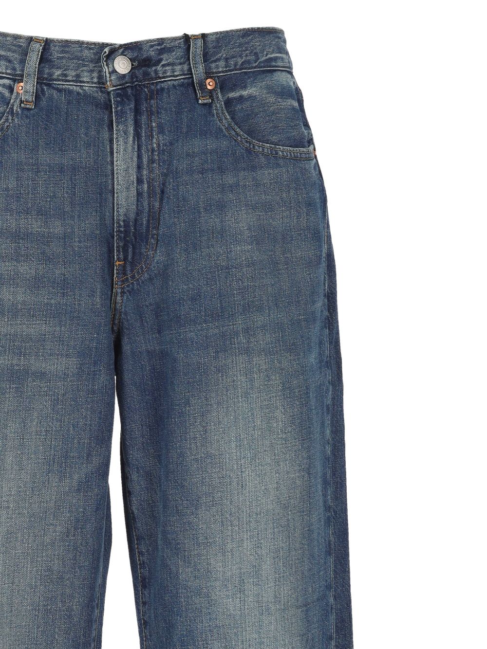 Jeans a gamba dritta 568 in blu 