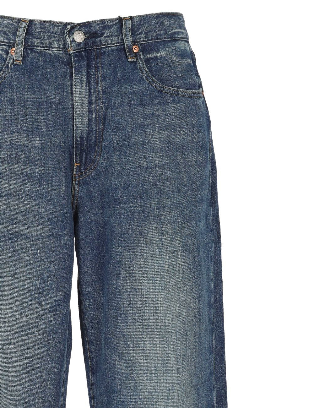 Jeans a gamba dritta 568 in blu 