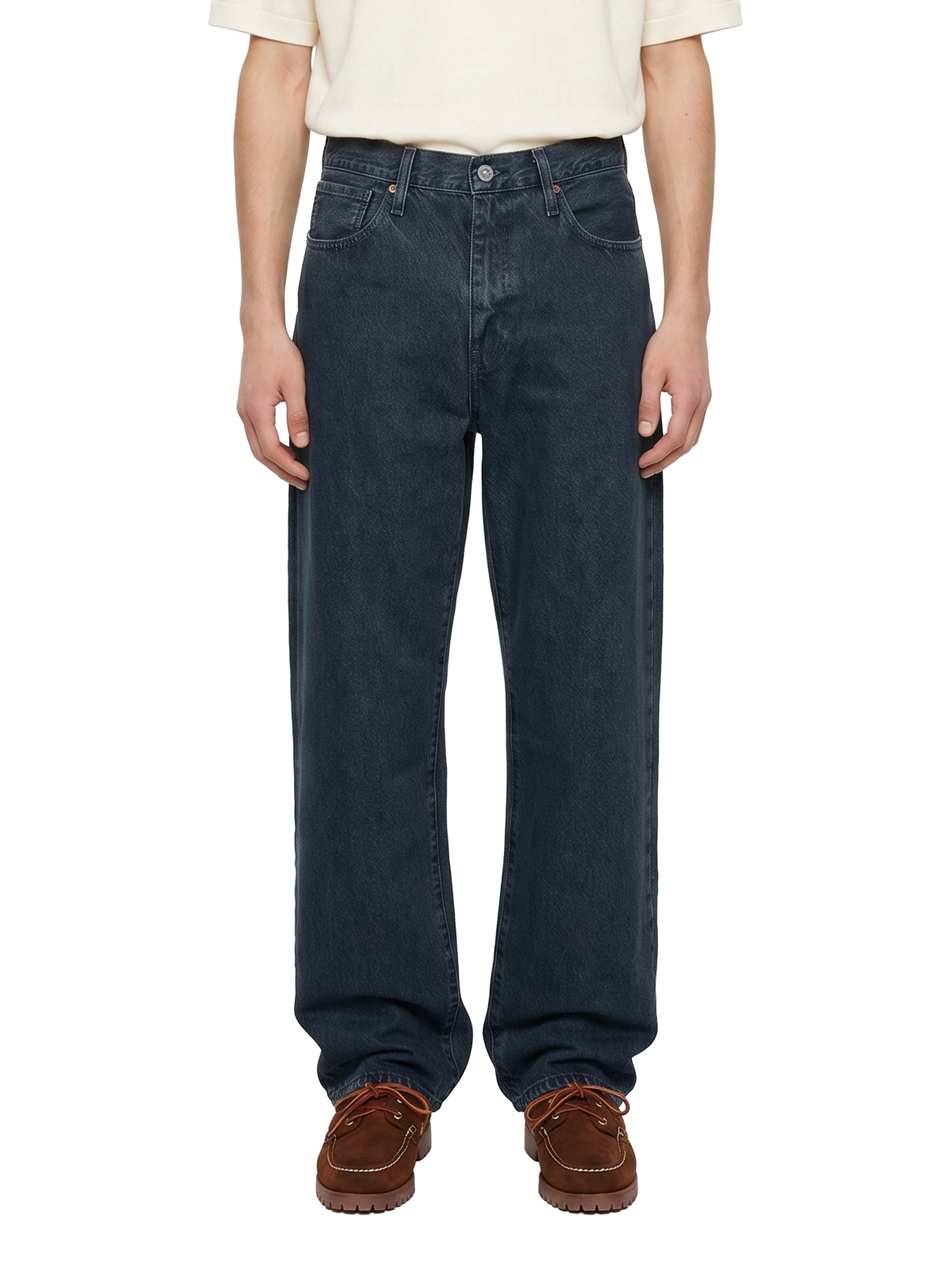 Jeans a gamba dritta 568 in blu 