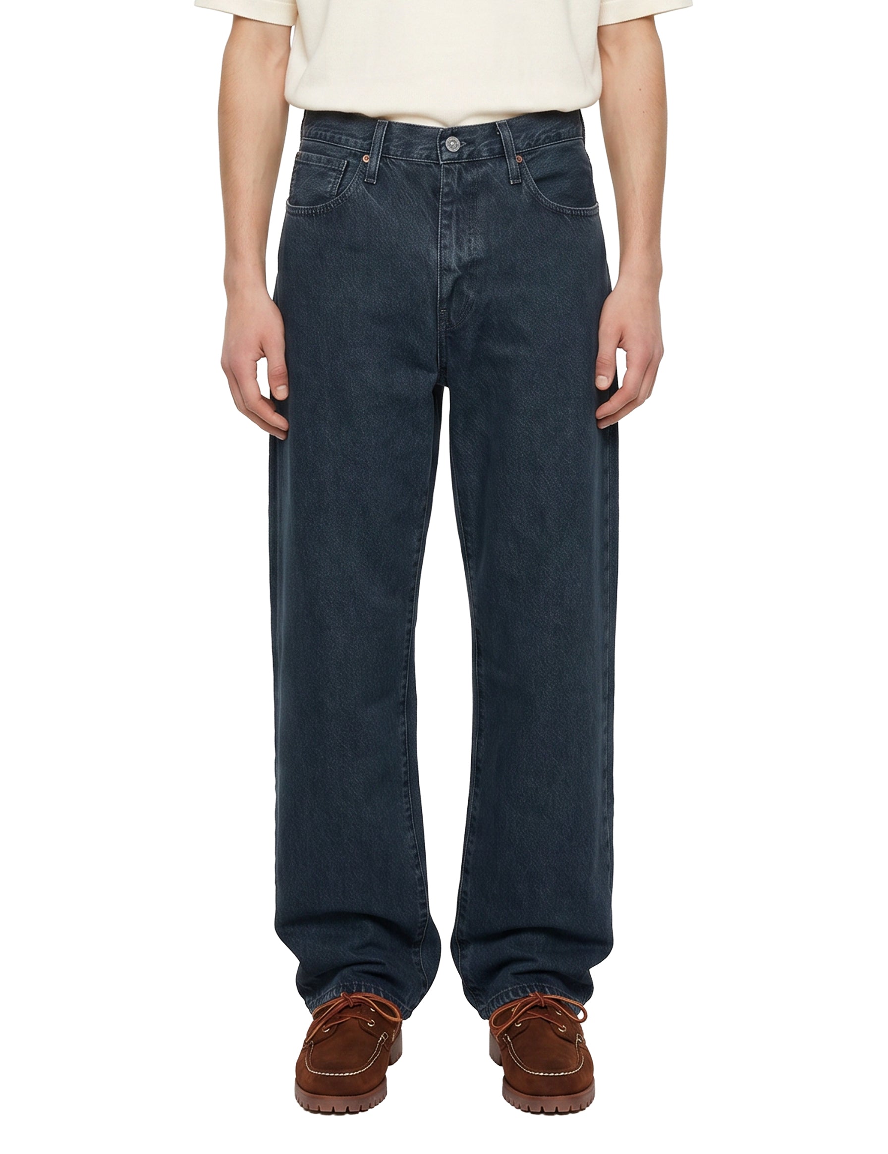 Jeans a gamba dritta 568 in blu 
