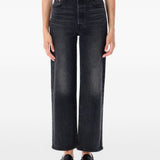 Jeans a gamba dritta Ribcage in nero 