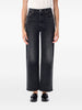 Ribcage straight-leg jeans in black