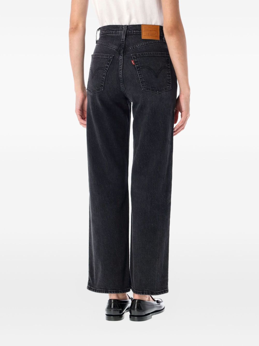 Jeans a gamba dritta Ribcage in nero 