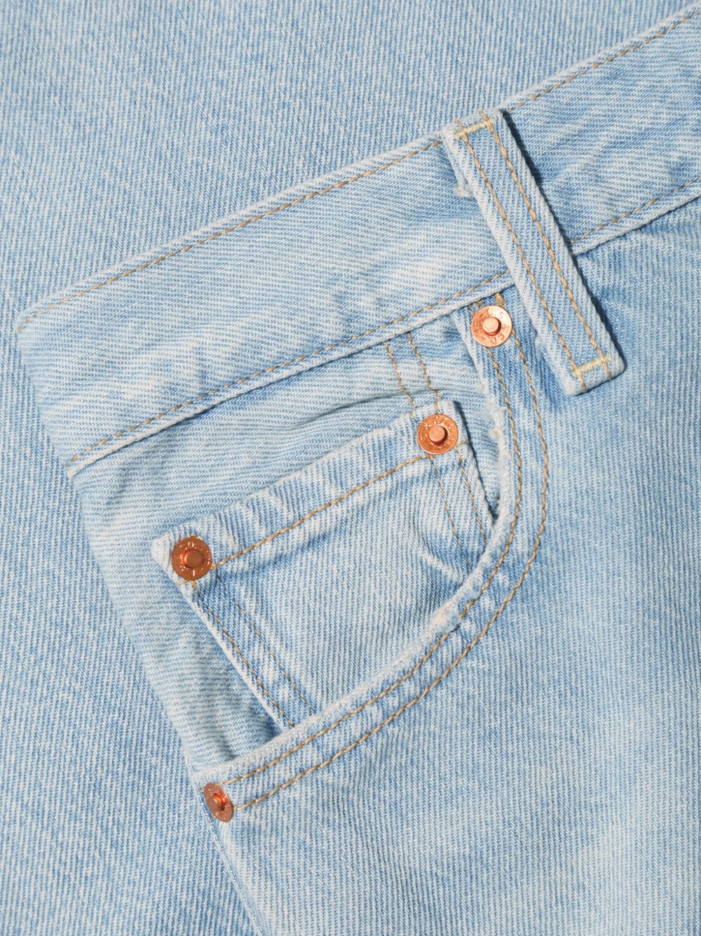 Jeans a gamba ampia in blu 
