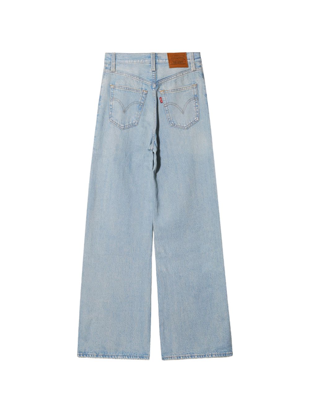 Jeans a gamba ampia in blu 