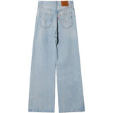 Jeans a gamba ampia in blu 