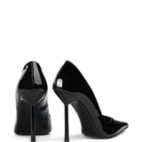 Decollete deco vivienne glossy in nero 