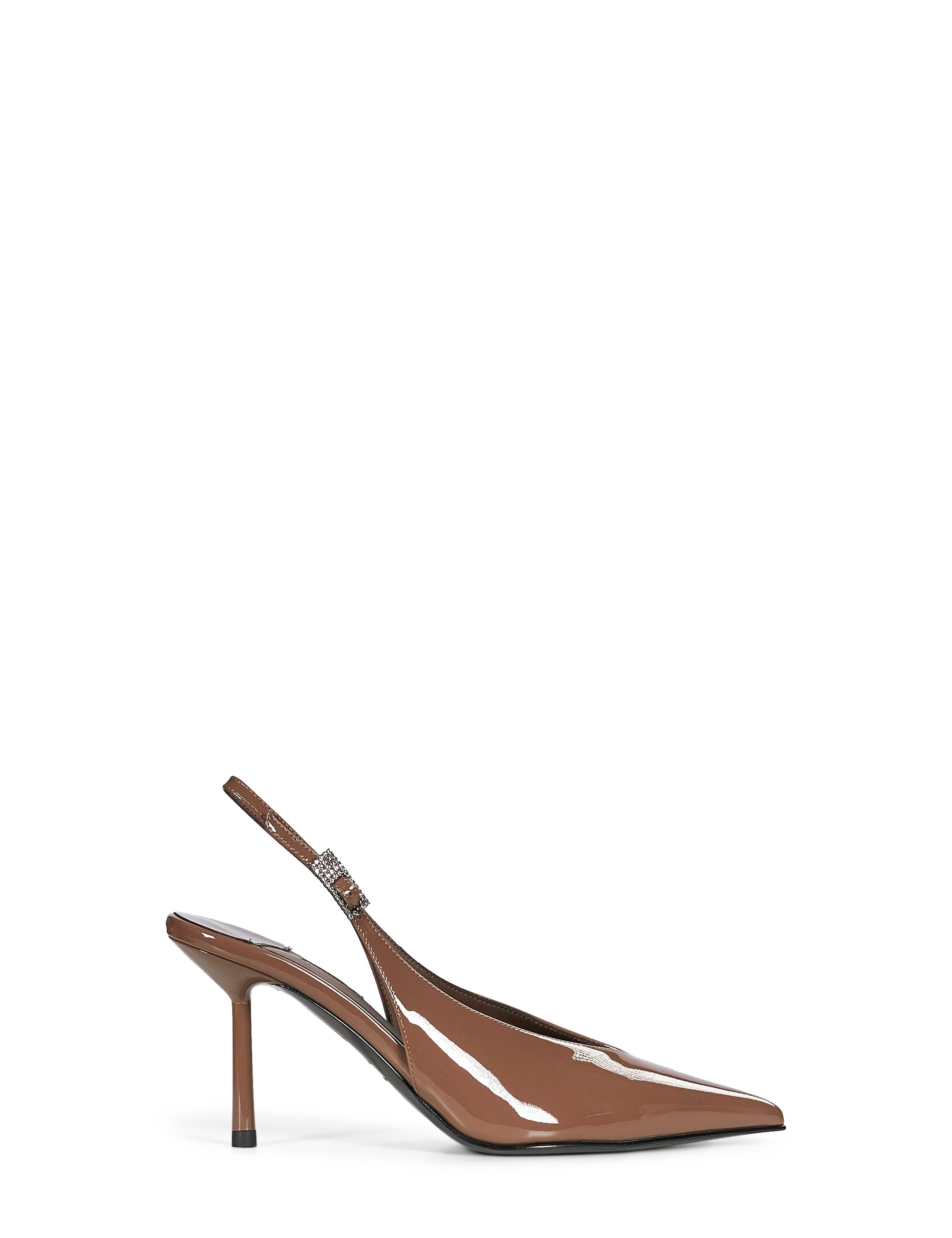 Slingback Clivage in marrone 