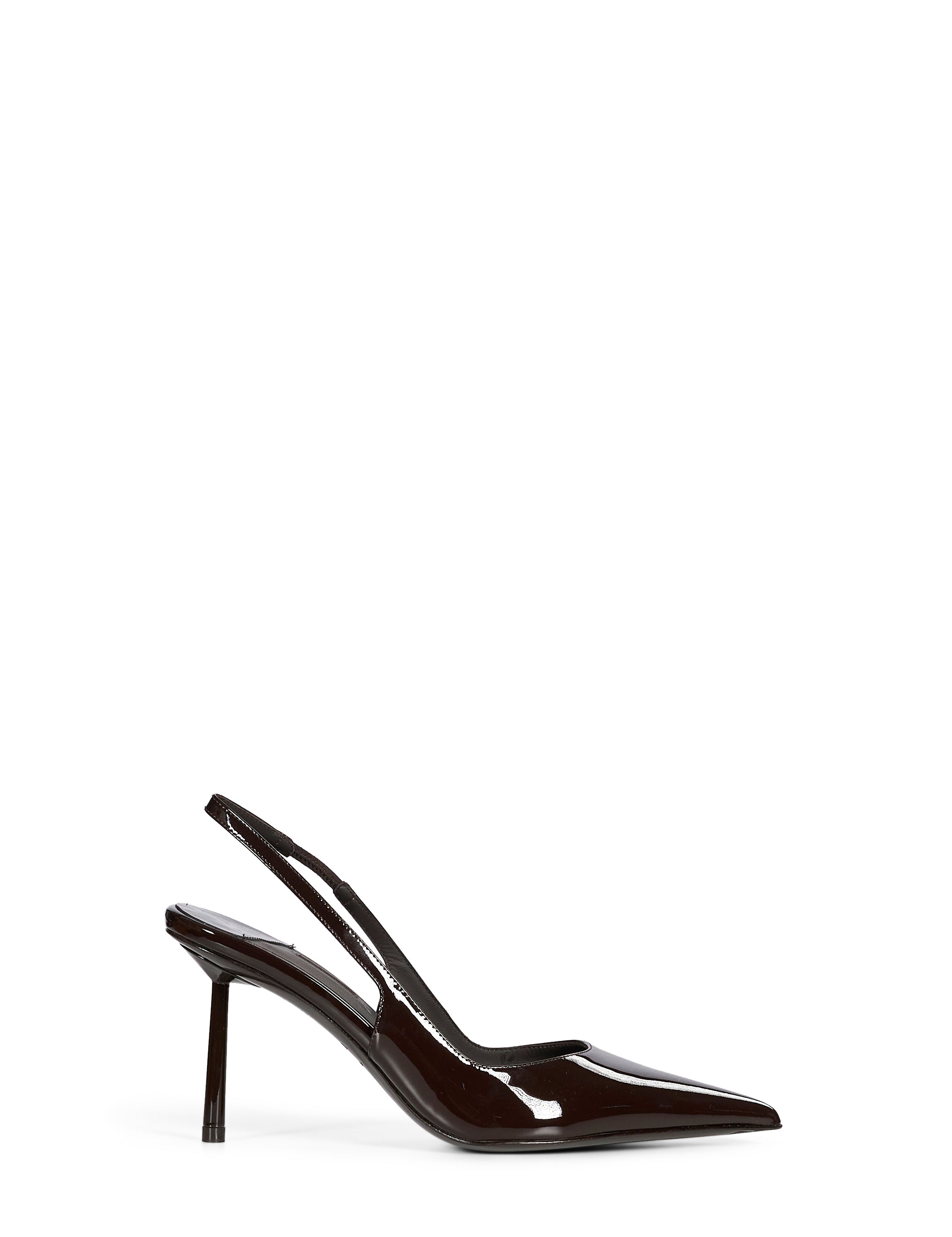 Decollete Chanel Bella in marrone scuro 