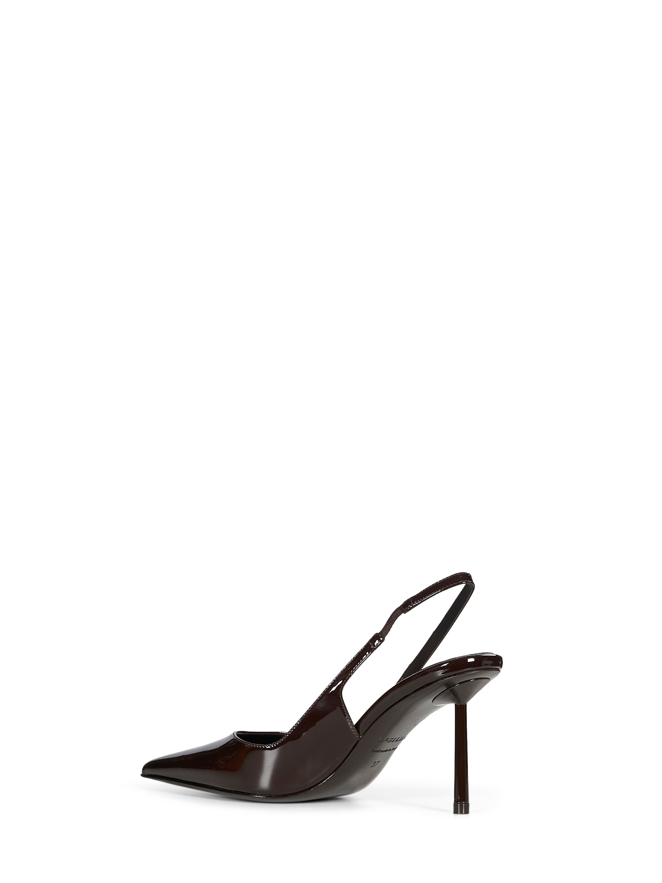Decollete Chanel Bella in marrone scuro 