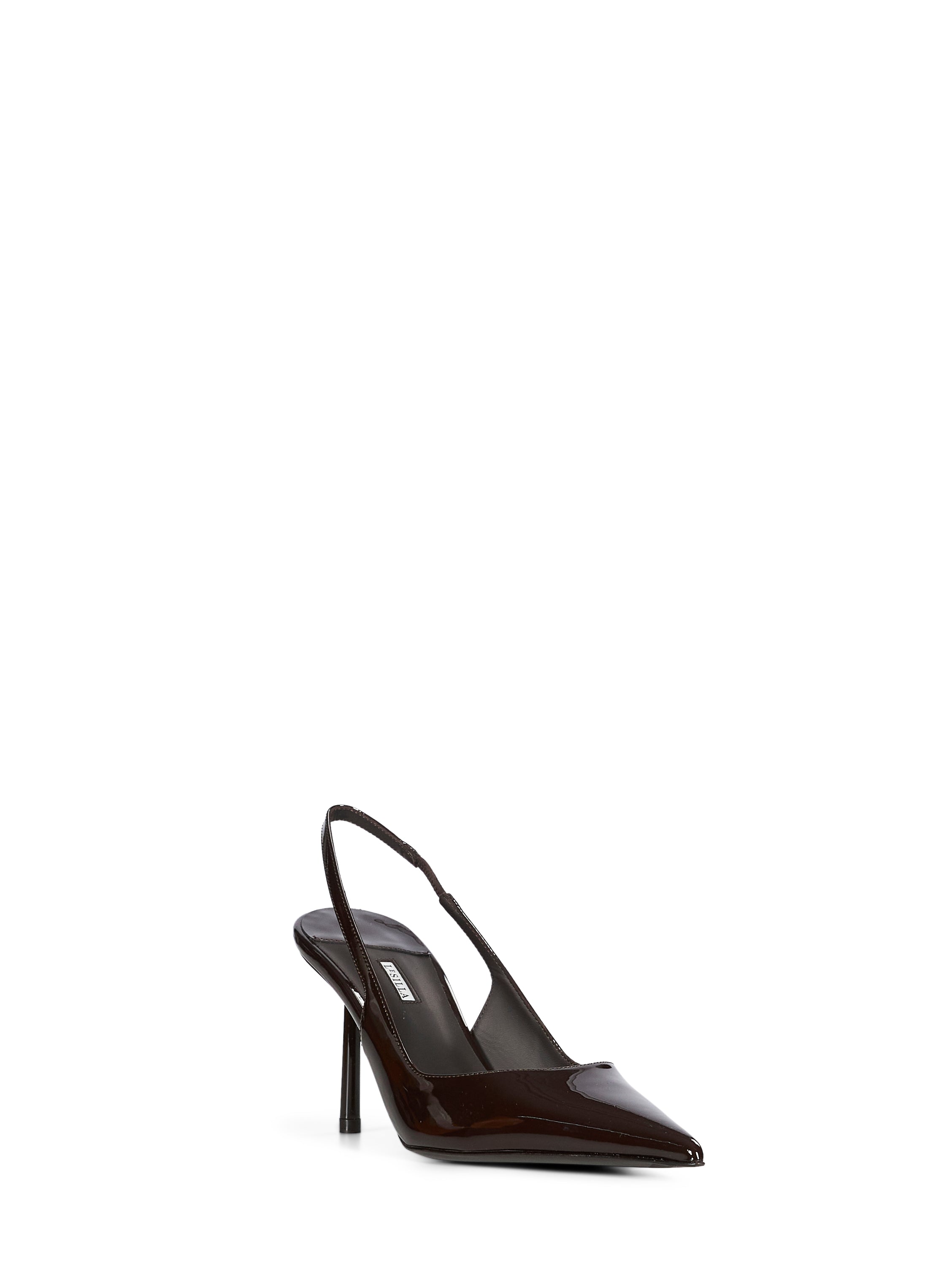 Decollete Chanel Bella in marrone scuro 