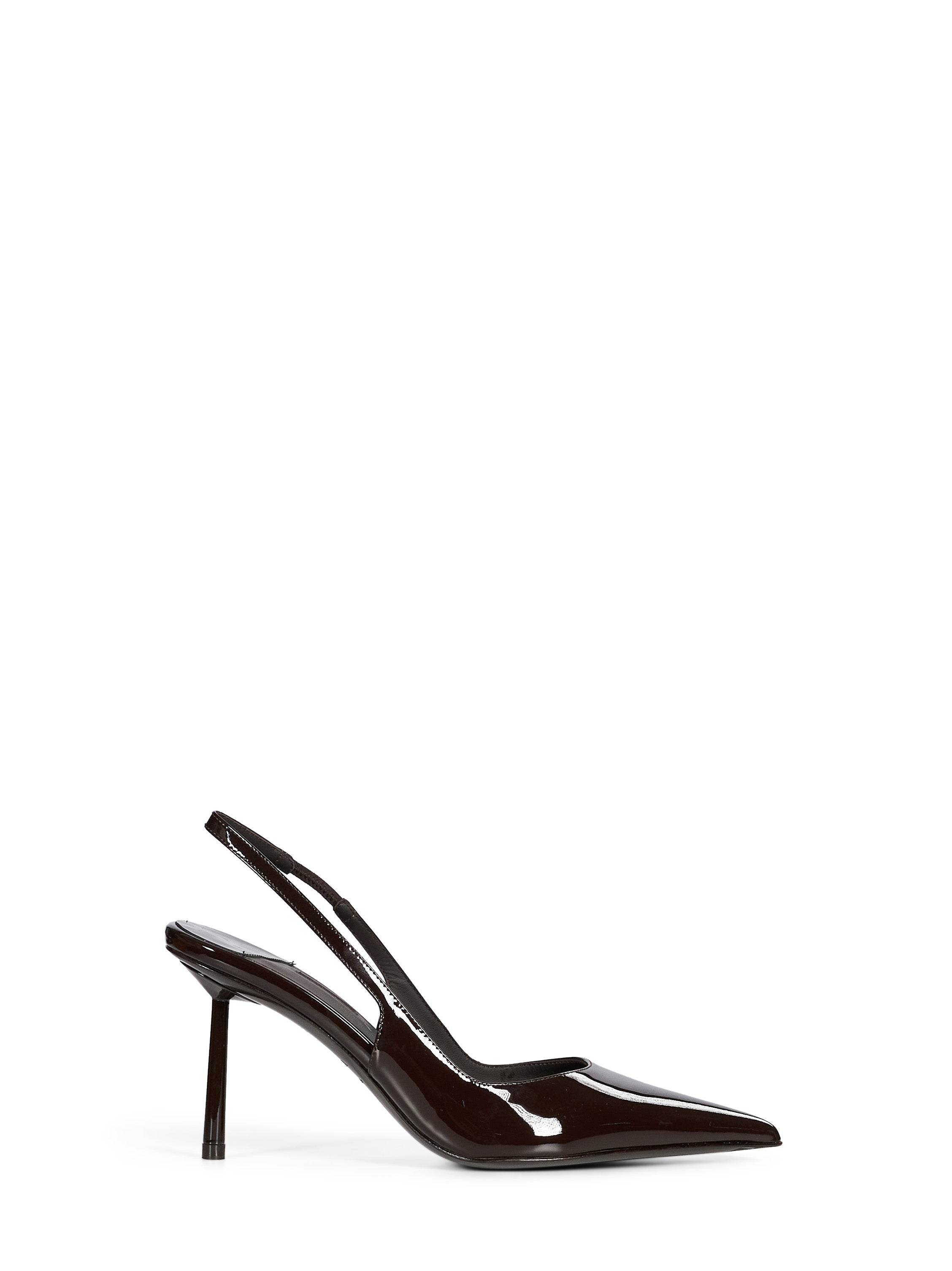 Decollete Chanel Bella in marrone scuro 