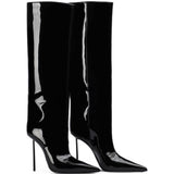 Stivali Amelia Glossy in nero 