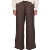 Pantaloni a gamba larga Alera in marrone 