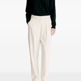 Pantaloni Alio con pieghe in bianco 