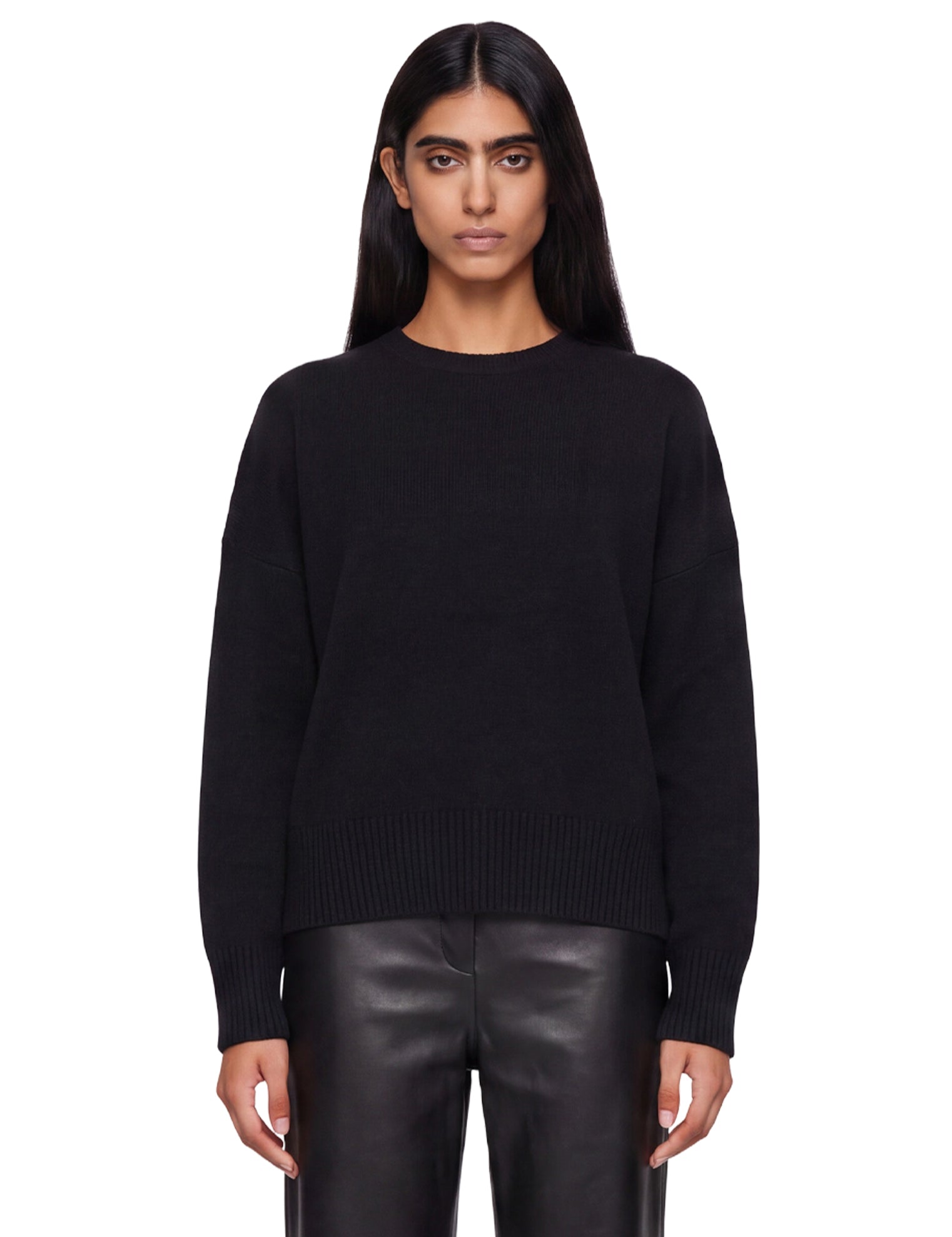 Maglione in cashmere Anton in nero 
