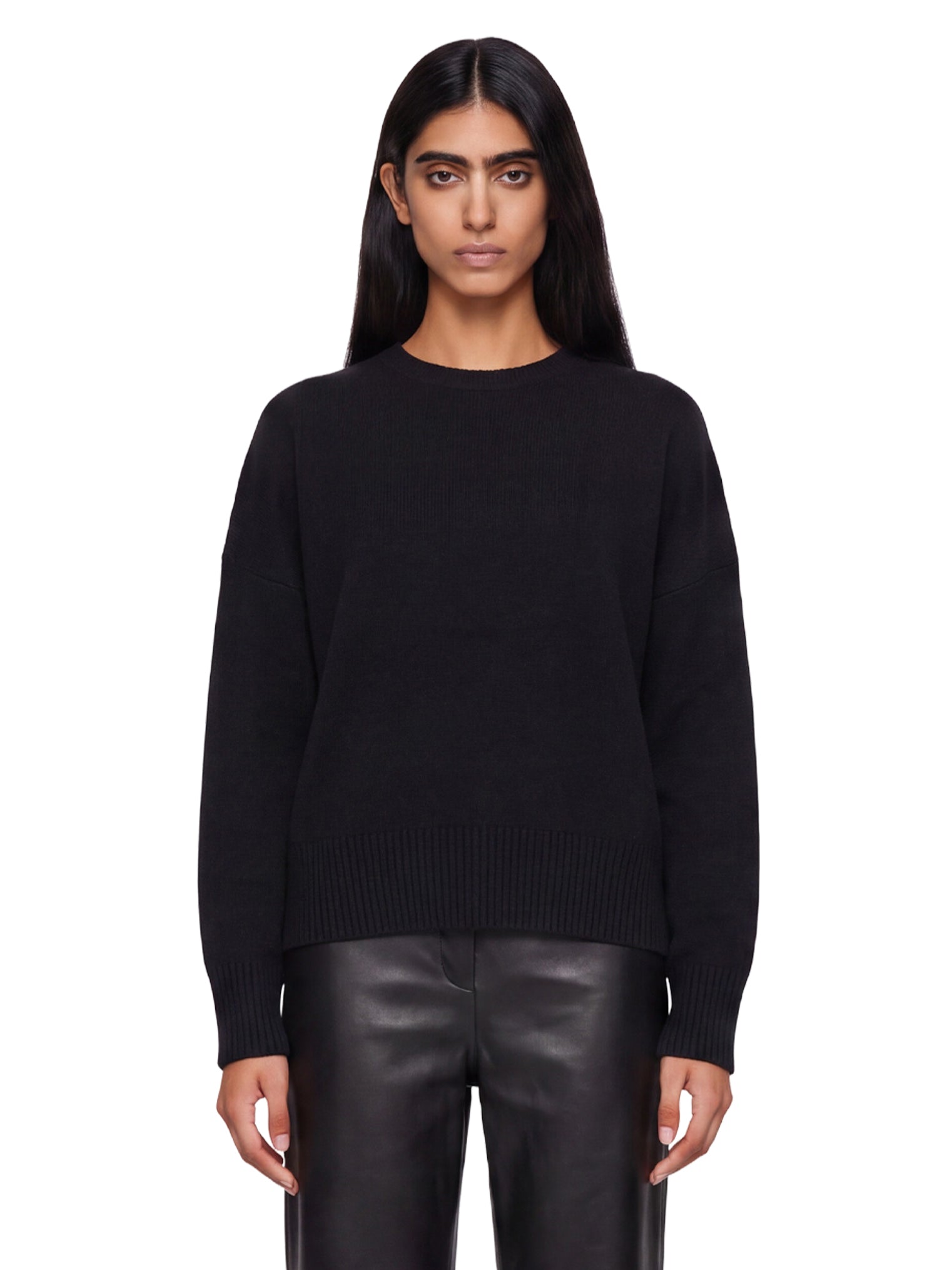 Maglione in cashmere Anton in nero 