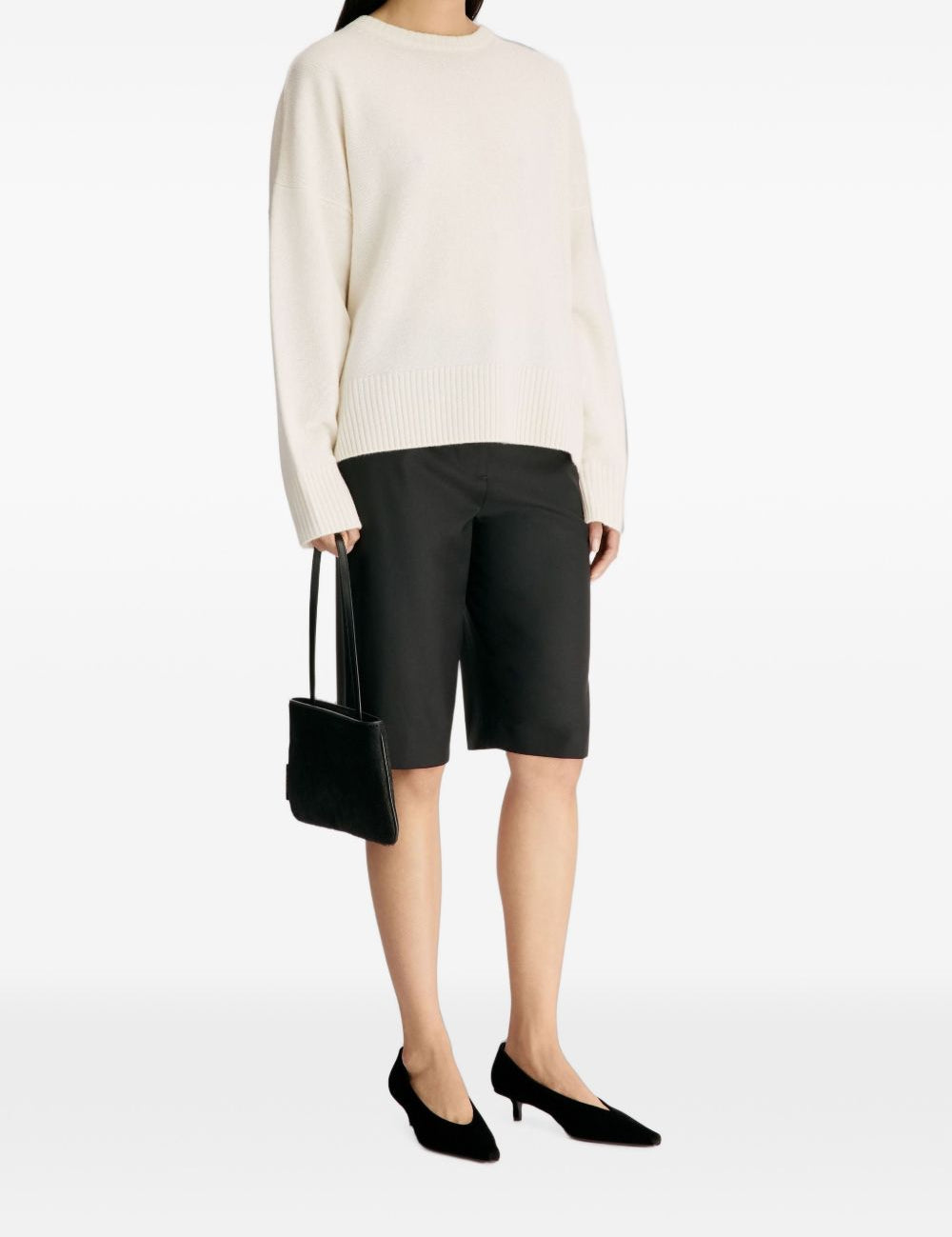 Maglione in cashmere Anton in avorio 