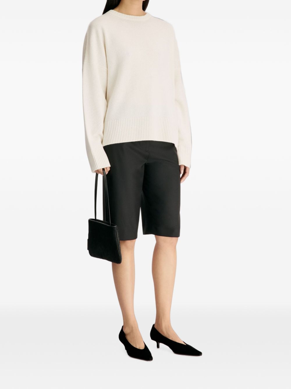 Maglione in cashmere Anton in avorio 