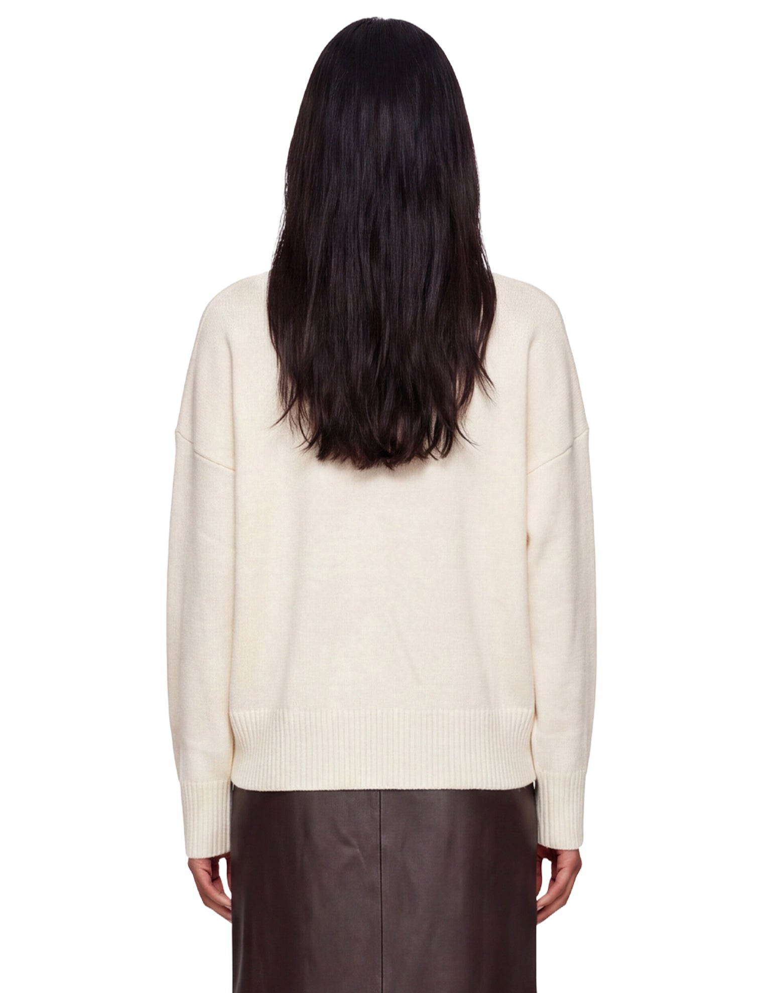 Maglione in cashmere Anton in avorio 