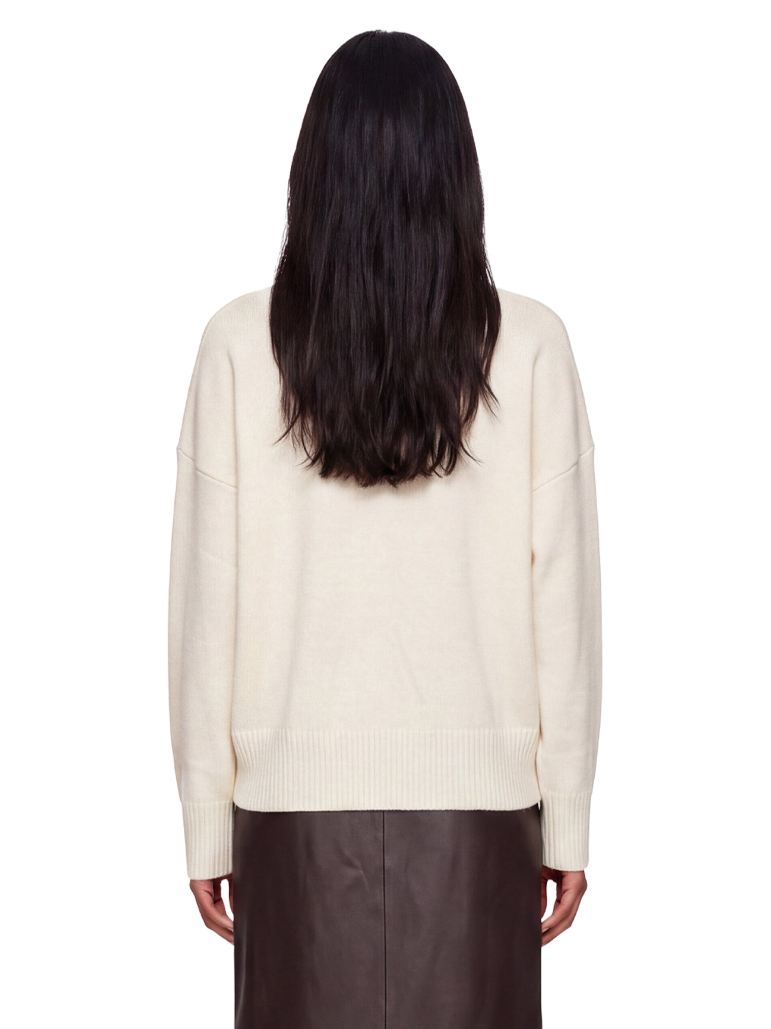 Maglione in cashmere Anton in avorio 