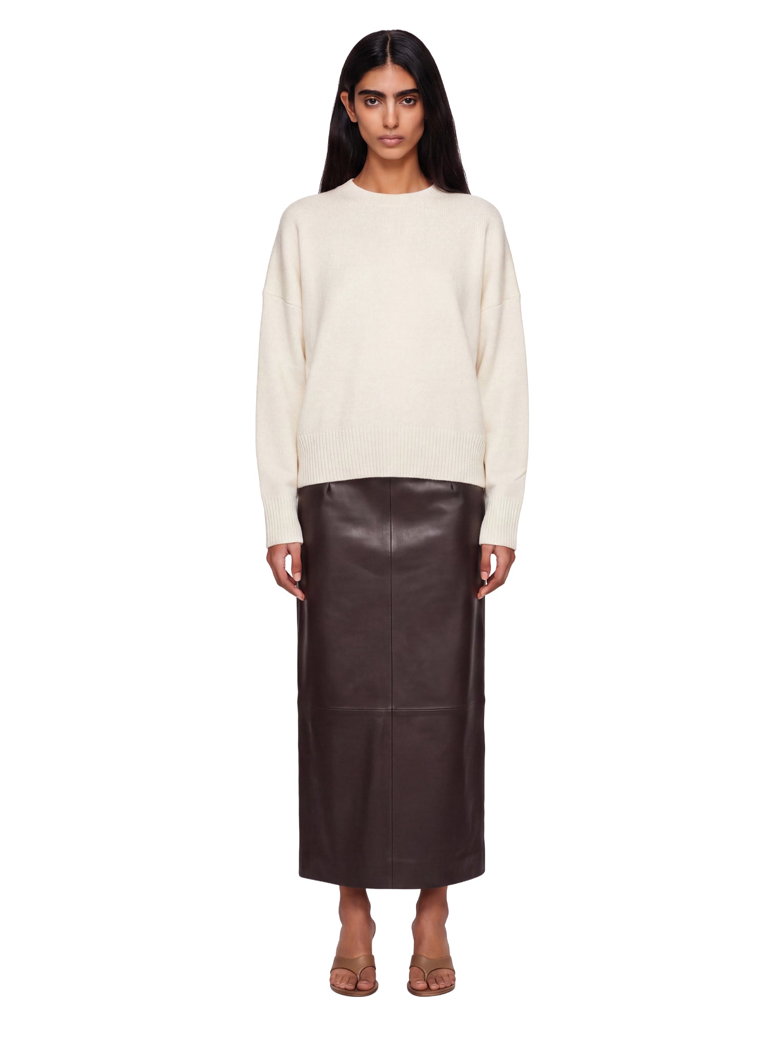 Maglione in cashmere Anton in avorio 