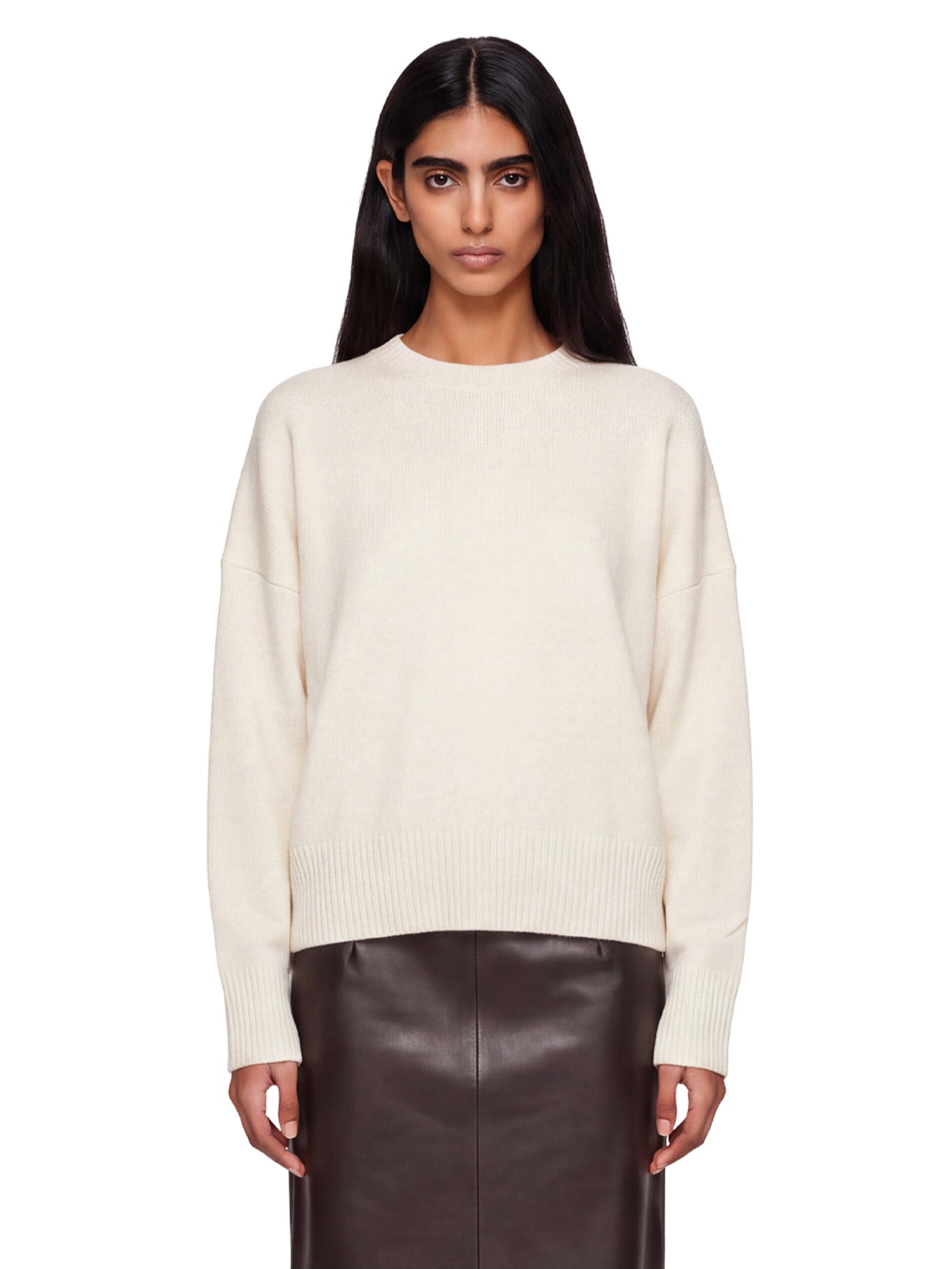 Maglione in cashmere Anton in avorio 