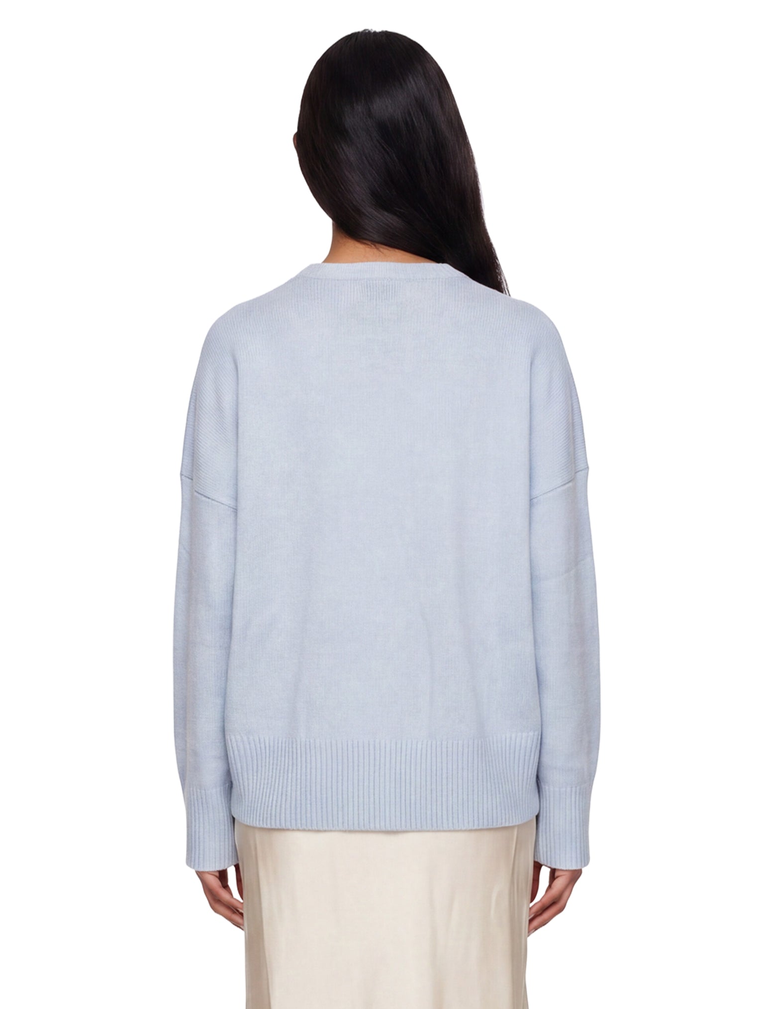Maglione in cashmere Anton in celeste 