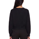 Maglione con scollo a v Anzor in nero 