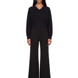 Maglione con scollo a v anzor in nero 