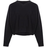 Maglione con scollo a v anzor in nero 
