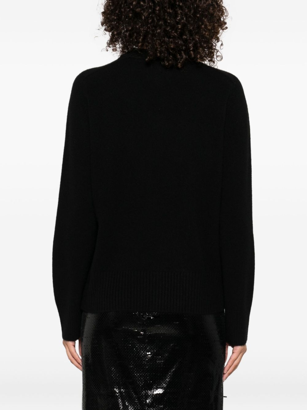 Maglione a girocollo in cashmere Baltra in nero 