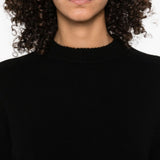 Maglione a girocollo in cashmere Baltra in nero 