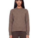 Maglione a girocollo in cashmere Baltra in beige 