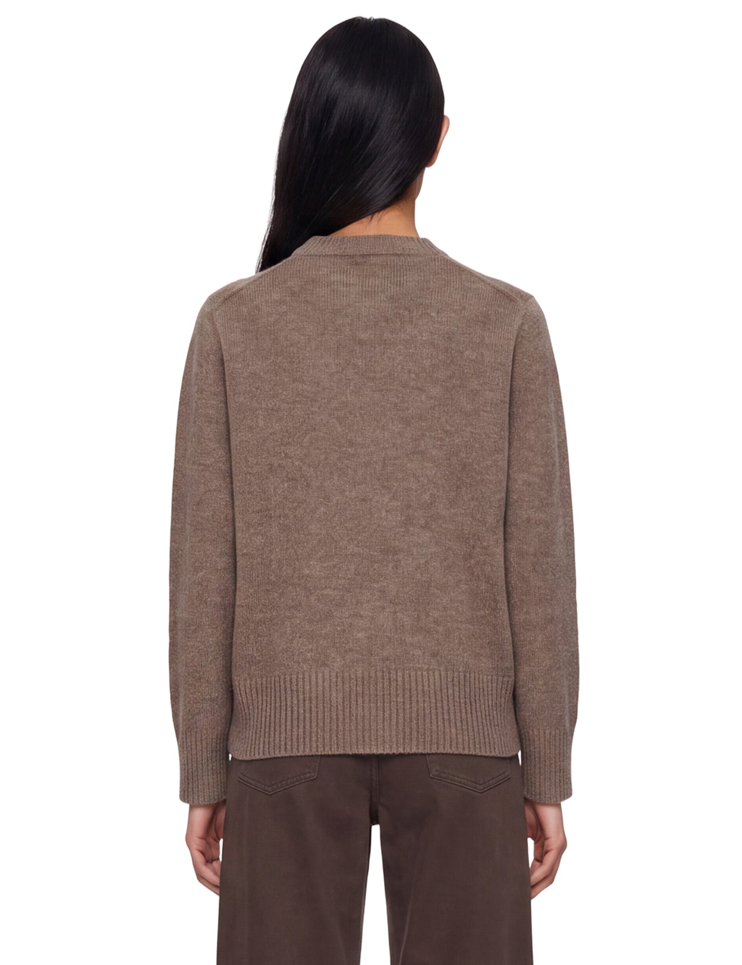 Maglione a girocollo in cashmere Baltra in beige 