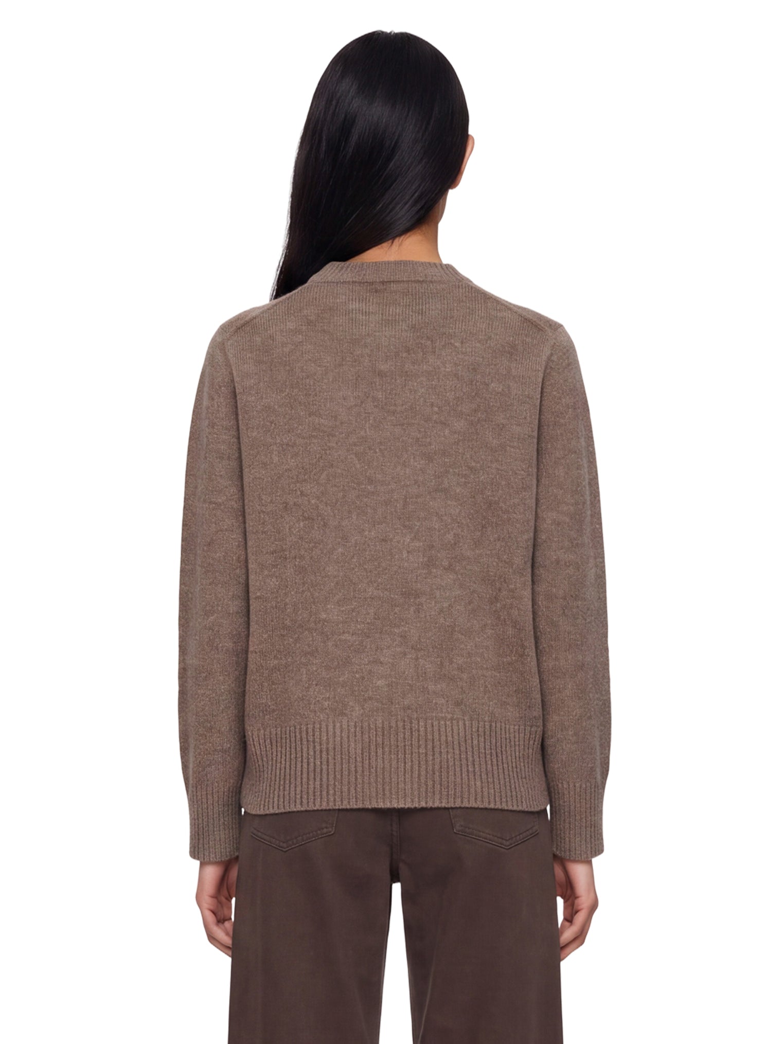 Maglione a girocollo in cashmere Baltra in beige 