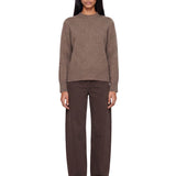 Maglione a girocollo in cashmere Baltra in beige 