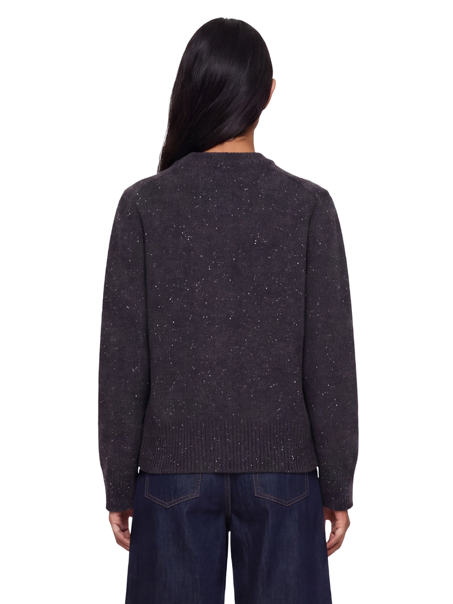 Maglione a girocollo in cashmere Baltra in grigio 