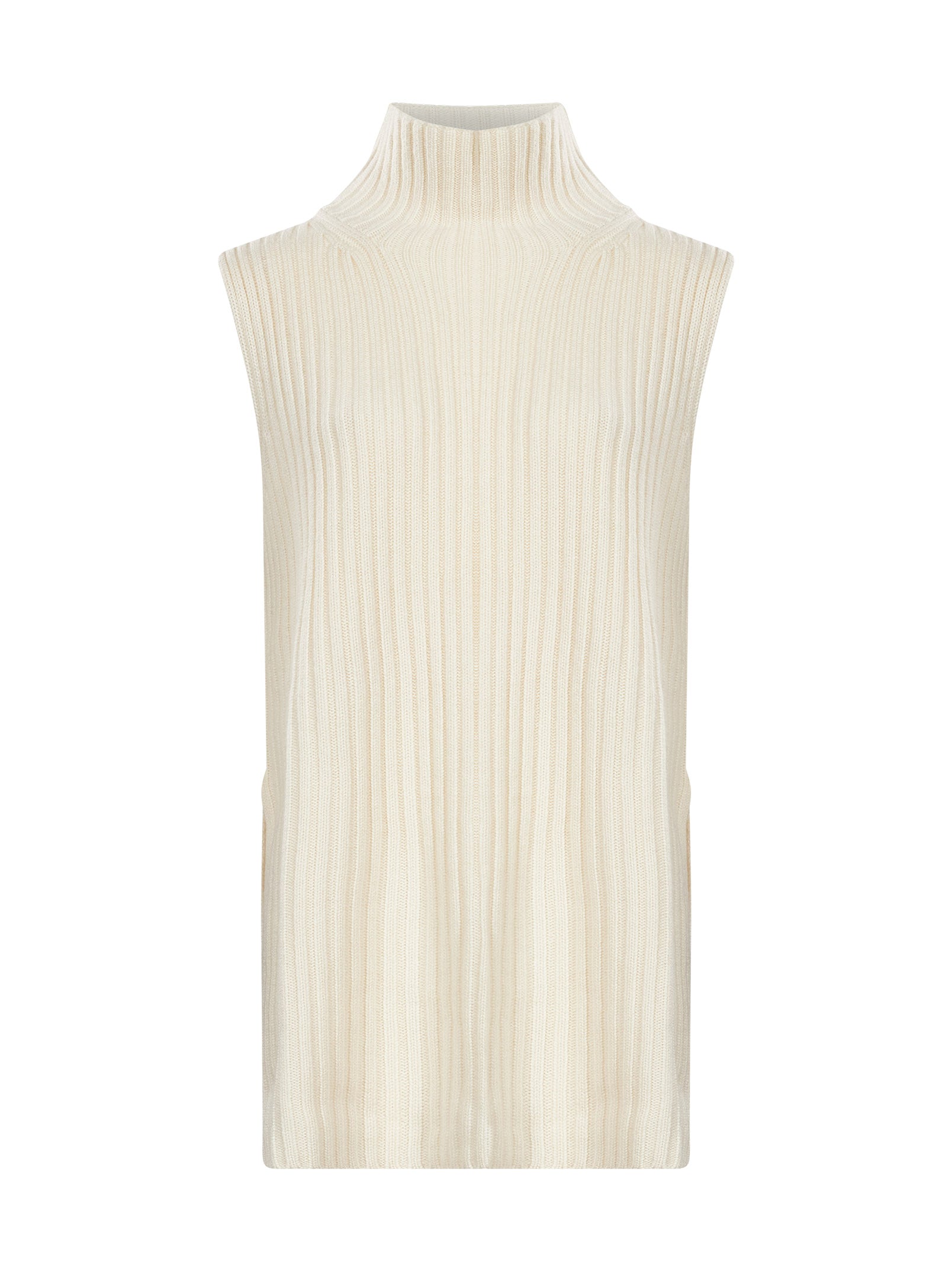 Gilet Becca in cashmere avorio 