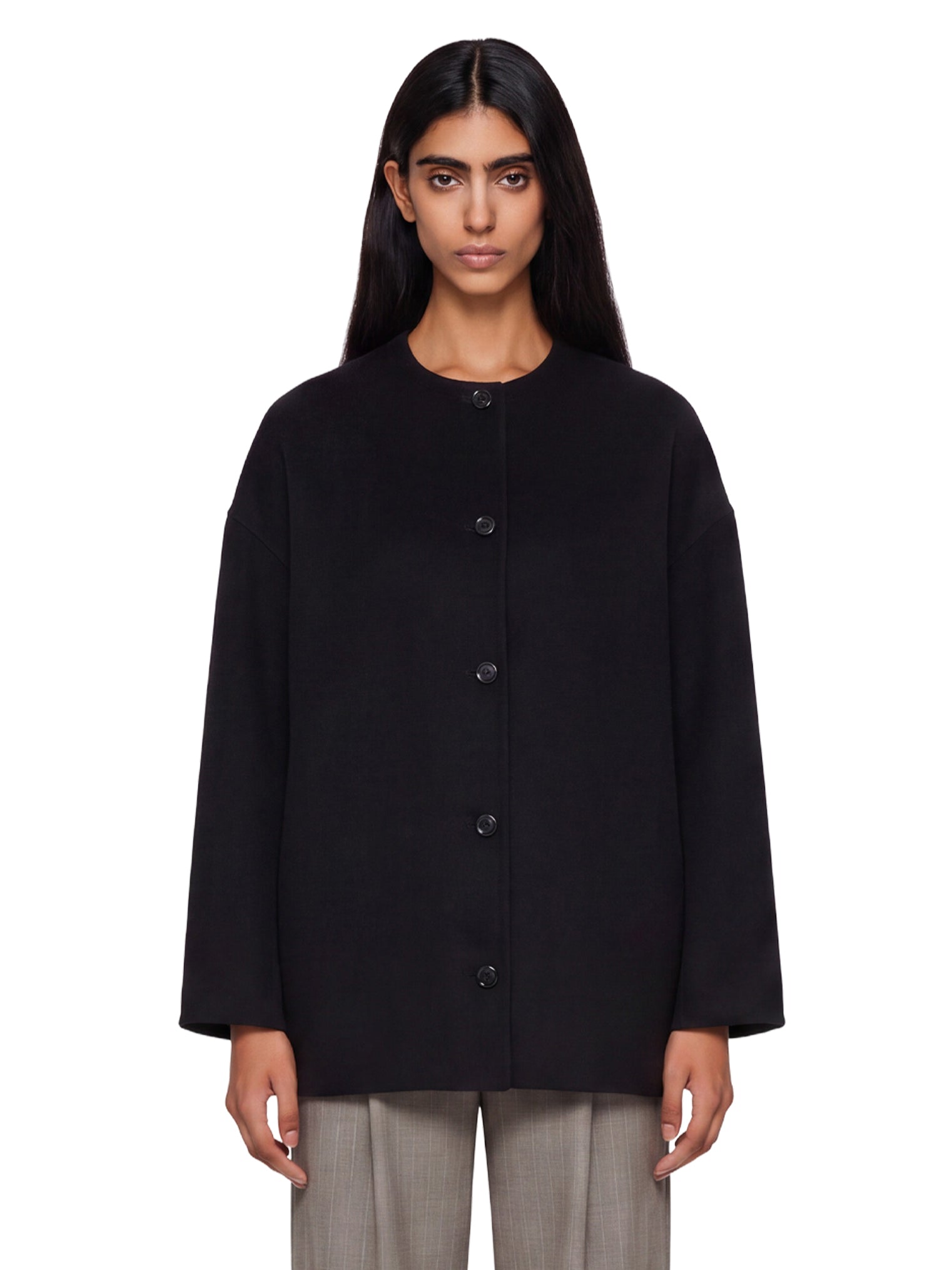 Cappotto monopetto Dunne in nero 