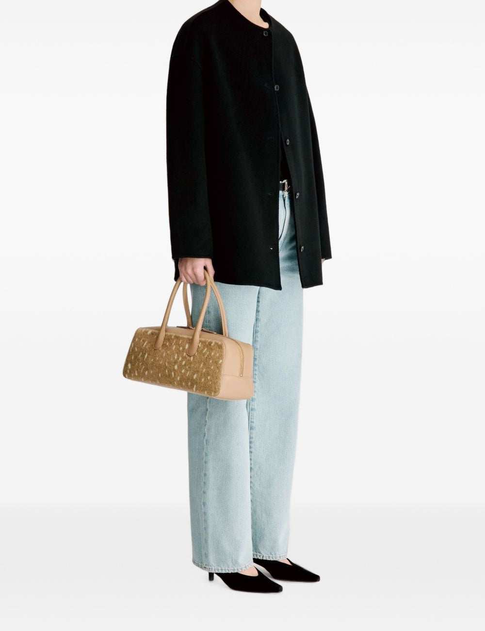 Cappotto monopetto Dunne in nero 