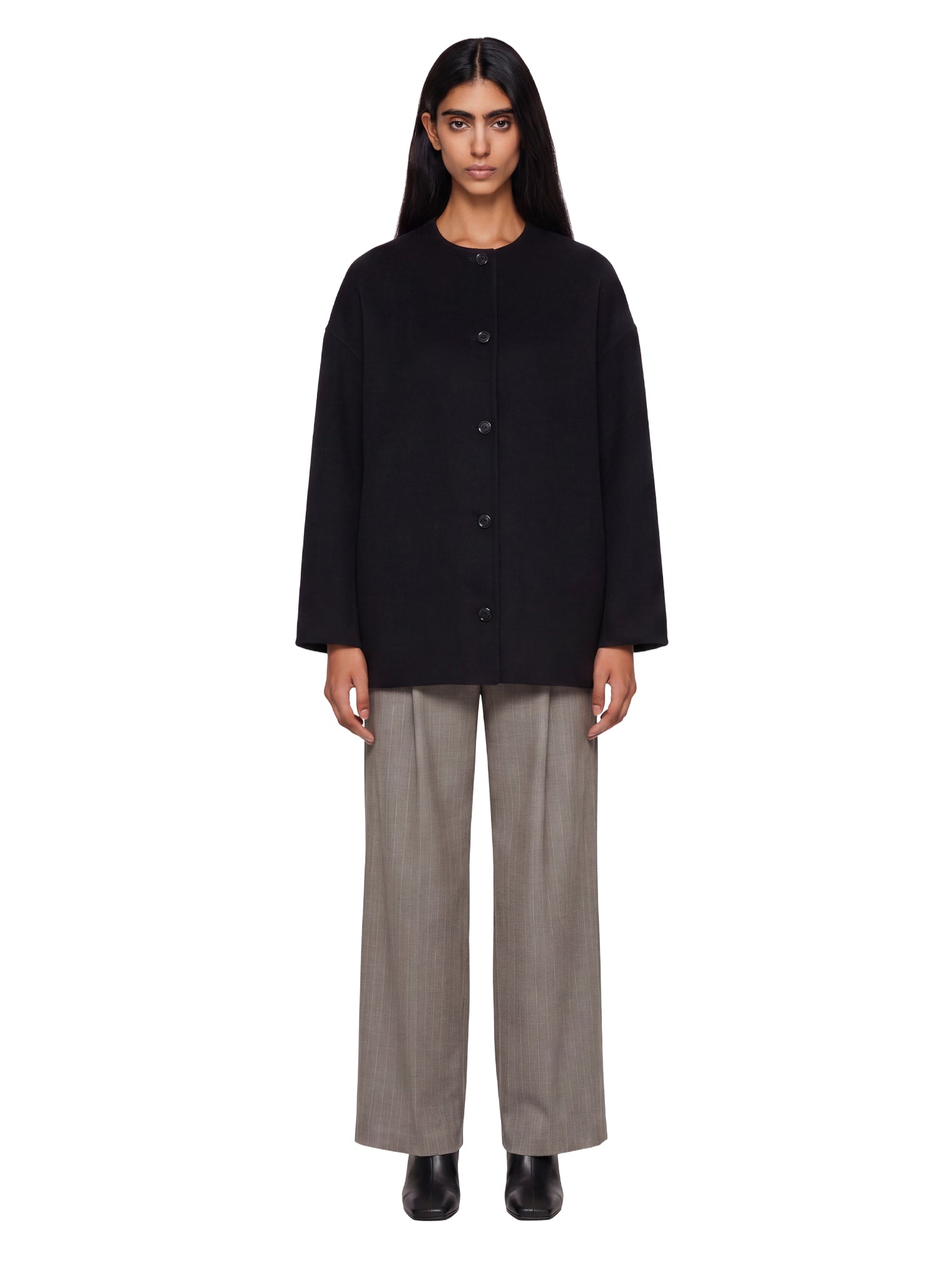 Cappotto monopetto Dunne in nero 