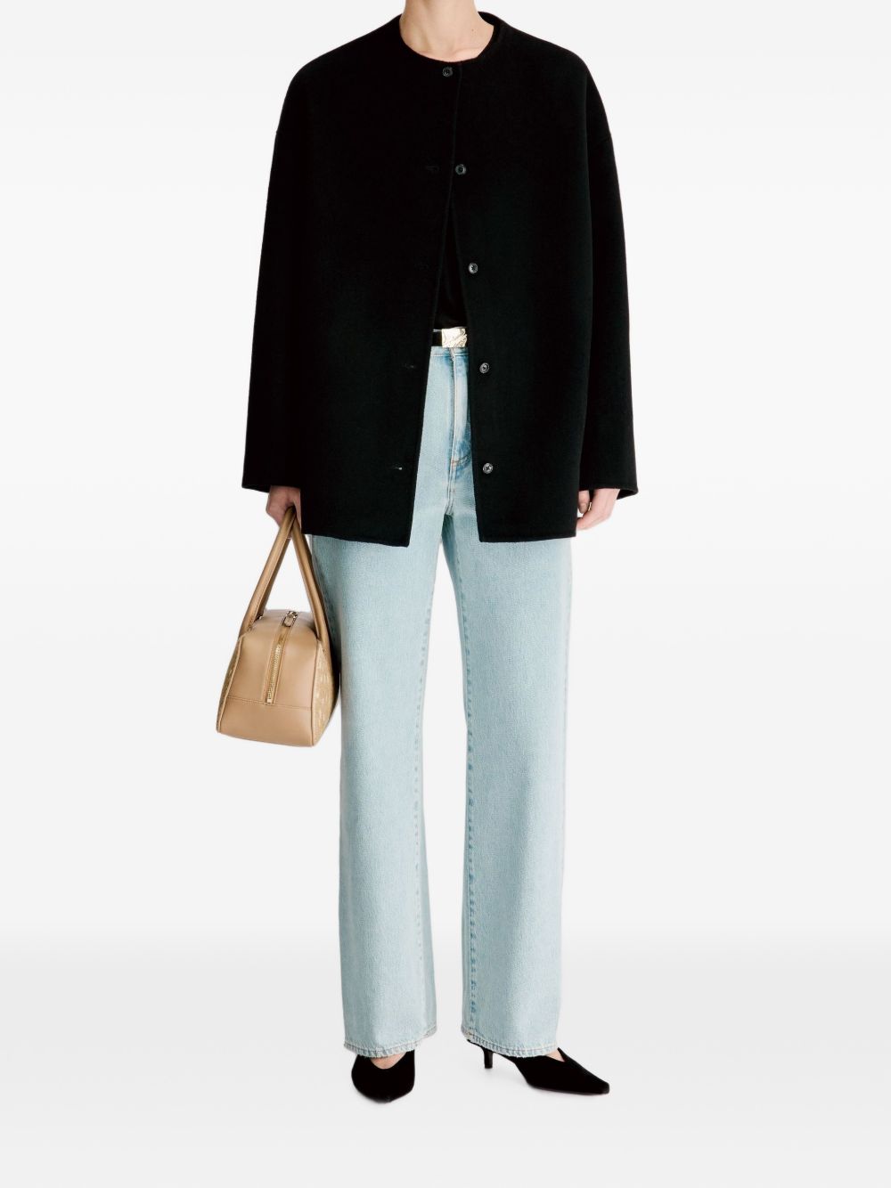 Cappotto monopetto Dunne in nero 