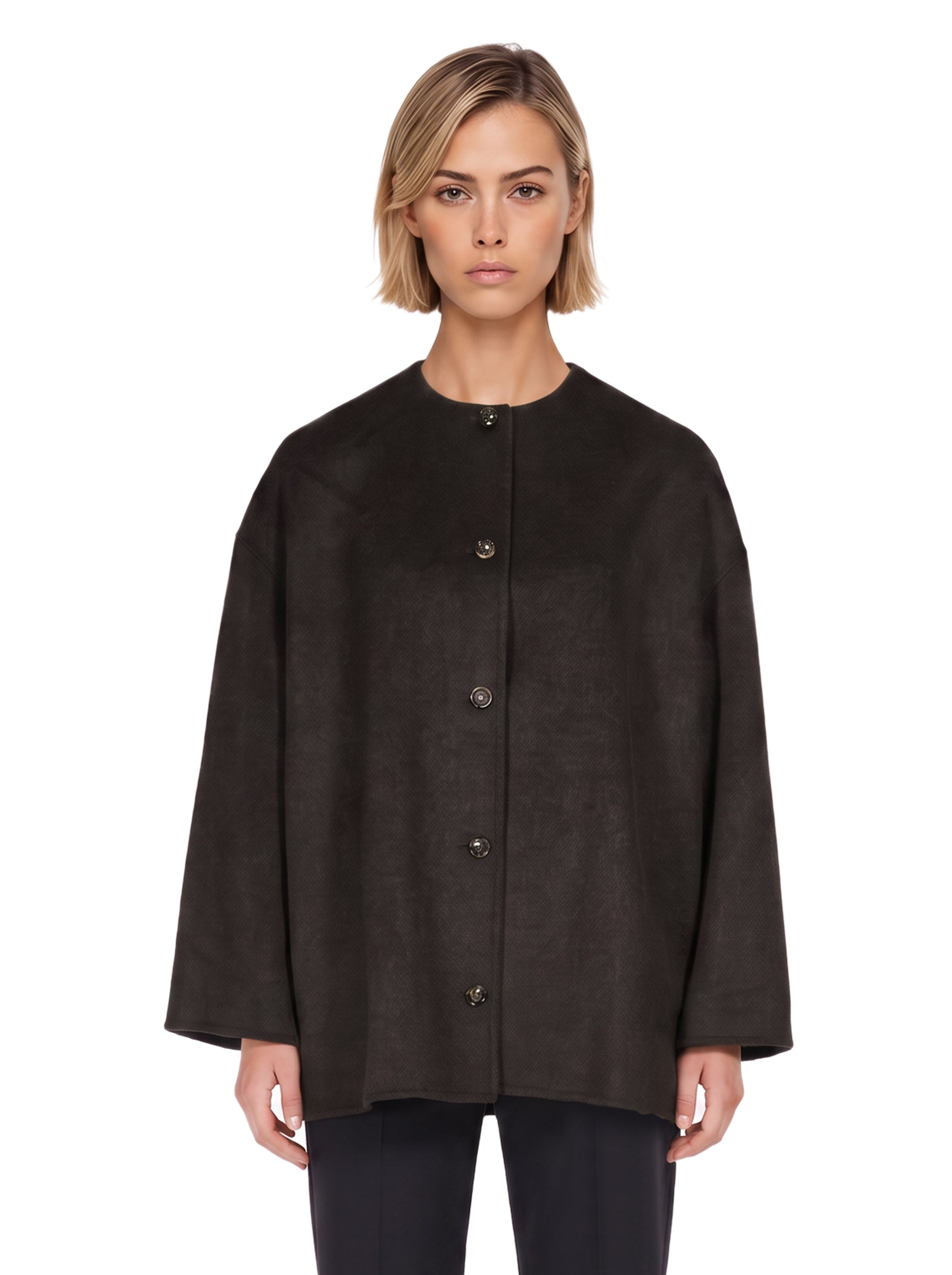 Cappotto Dunne in lana e cashmere in marrone 