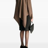 Blusa con foulard Gala in marrone 