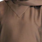 Blusa con foulard Gala in marrone 